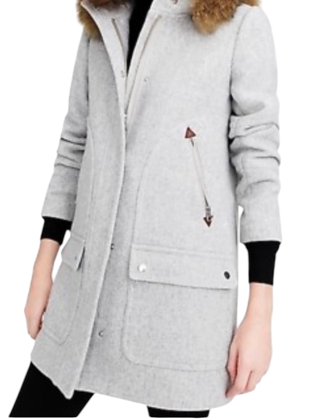 J Crew Chateau Parka in stadium cloth wool